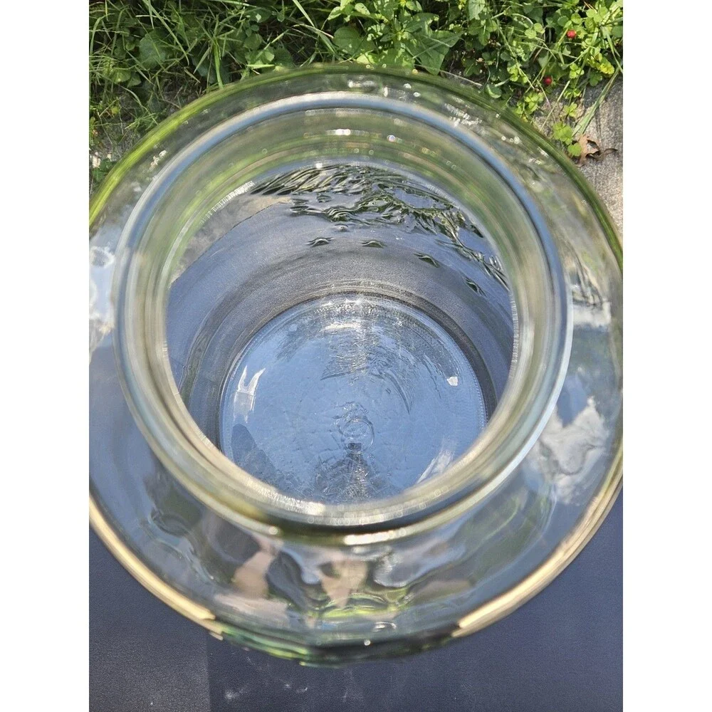 GIANT Vintage Mason Jar 18” Clear Patent Nov 30th 1858 Eagle 5 Gallon w/ Handle